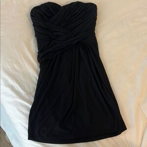 Elegant Black Strapless Dress